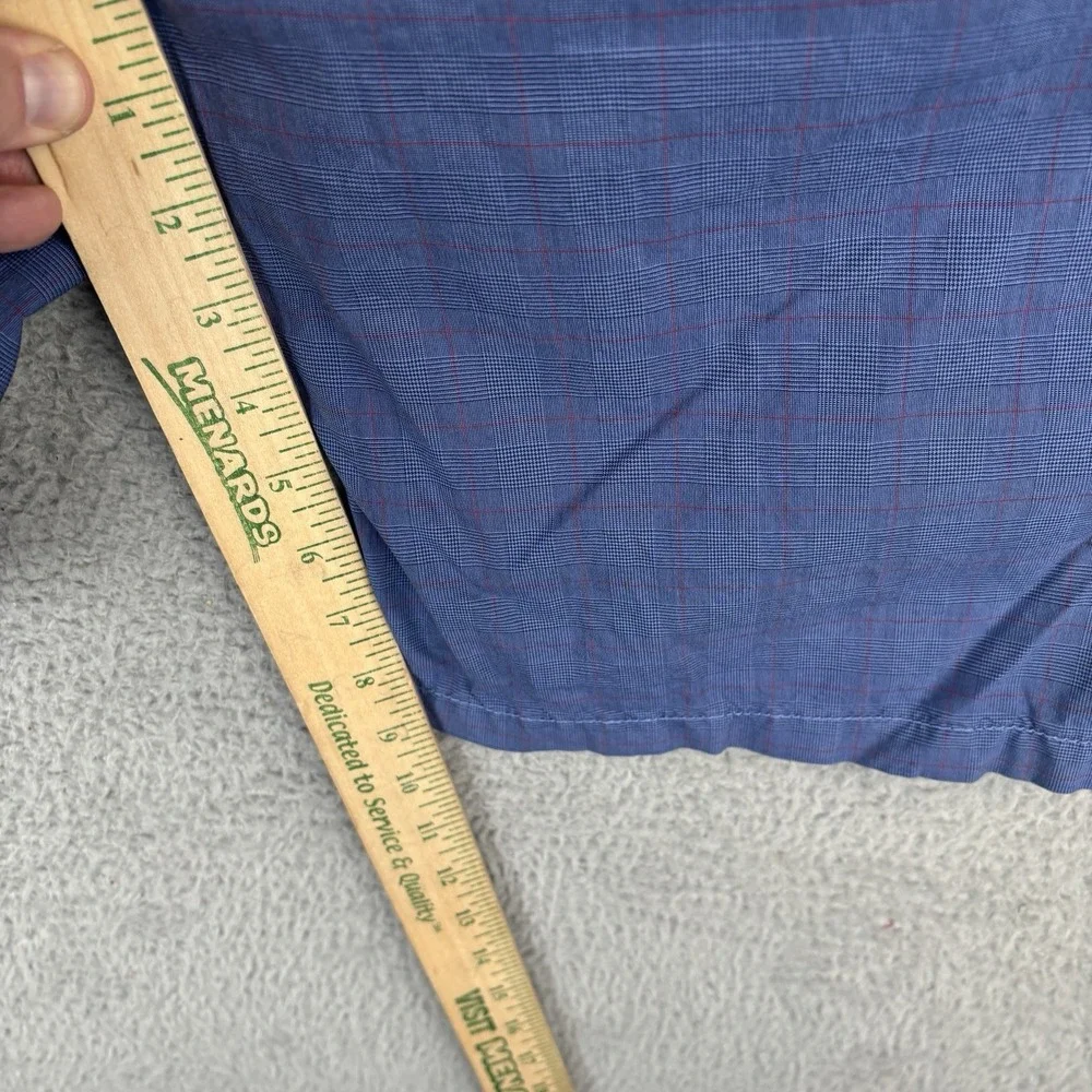 34 Heritage Shorts Mens 34 Blue Windowpane Golf Preppy Stretch Chino‎